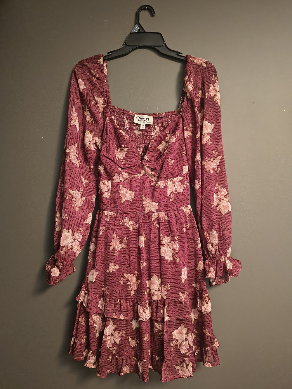 Trixxi Los Angeles Women Midi Long Sleeve Dress